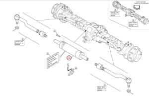 Cilindru hidraulic direcție roți Manitou 788442