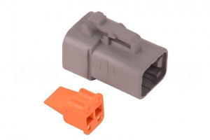 Conector electric Deutsch 4 pini tată DTP06-4S CO-DTP04M