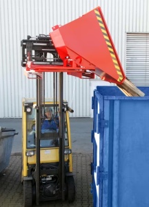Container basculabil pe 3 directii pt spani si emulsii 0.3mc - 750kg - Bauer S3S 300 - Img 4