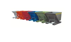 Container basculabil pentru stivuitor - 0.75mc - 1000kg - Bauer AK 75 - Img 3
