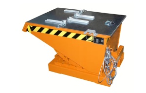 Container rabatabil pentru furcile stivuitorului - 0.225 mc - 750kg - BAUER Expo 225 - Img 3