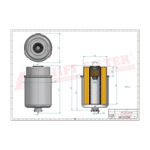 Filtru combustibil SN 70272, SN70272 John Deere RE522868 - Img 3