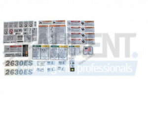 KIt autocolant siguranta complect nacaela autoridcatoare JLG 123223