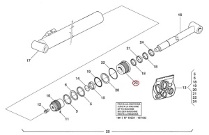 Kit reparatie cilindru hidraulic Manitou 579599