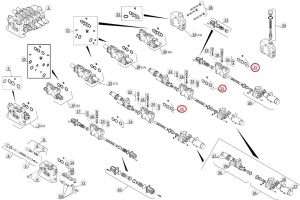 Kit reparatie cilindru hidraulic Manitou 794711 - Img 3