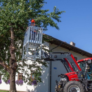 Nacela pentru incarcator frontal atasabila pe furci - cu inaltare - prindere Euro - Img 7