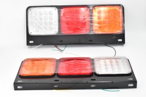 Set lampi spate camion cu LED 550×200 12/24V - Img 1