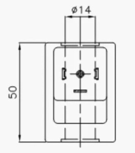 Solenoid 12V 14x50 mm - tip Hirschmann - Img 3