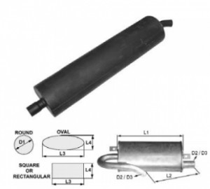 Toba de esapament 760 mm pentru stivuitoare Coventry Climax
