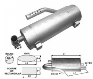 Toba esapament 500 mm rotunda pentru stivuitoare Clark