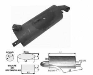 Toba esapament 600 mm pentru stivuitoare Clark