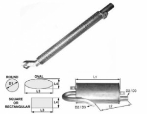 Toba esapament 760 mm pentru stivuitor Clark