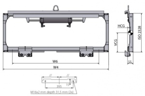 Translatie laterala stivuitor 3500kg FEM 3 latime 1000mm - Img 2