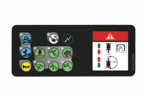 Autocolant telecomanda nacela Haulotte HA12IP /HA15IP 307P218040
