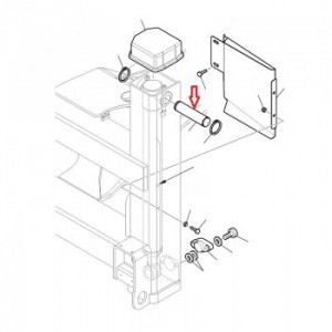 Bolt superior picior stabilizator Komatsu WB93R-5