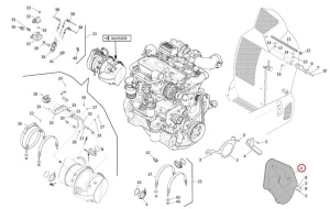 Capac protecție curea alternator Manitou 297770