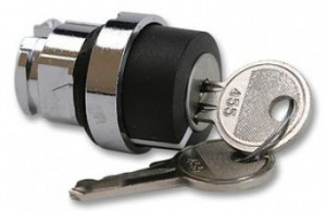 Contact cu cheie 3 pozitii cu revenire si extractie cheie pe centru ZB4BG7