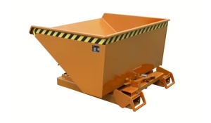 Container cu preluare pe furcile de stivuitor cu basculare automata 1.2mc, 1500kg Bauer 4A 1200 - Img 8
