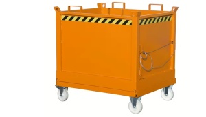 Container stivuibil cu fund basculabil 1500kg 2mc Bauer FB 2000 - Img 7