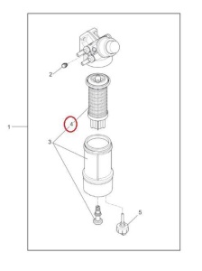 Element filtru combustibil Manitou 299885 - Img 2