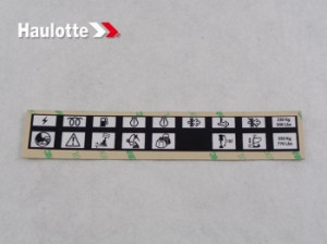 Eticheta lampi indicare telecomenzi nacele Haulotte HT 28 RTJ