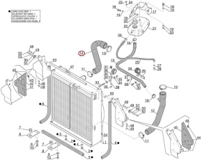 Furtun superior radiator Manitou 250596
