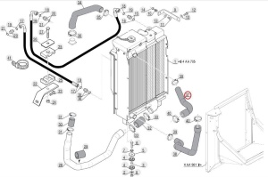 Furtun superior radiator Manitou 277138