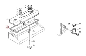 Garnitură capac culbutori Manitou 550492