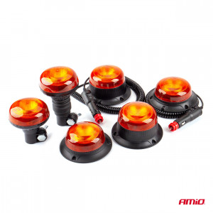Girofar cu 18 leduri 12/24V -W213b, prindere pe 3 suruburi R65 R10 IP56