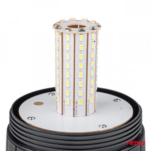 Girofar LED 12/24V - sticla galbena, magnetic W09M MAG/3 BOLT, ECE R10 80LED IP56 - Img 5