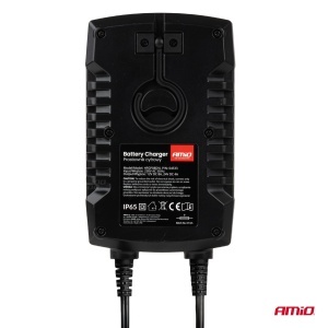 Încărcător baterie digital 12V/24V 8A AMIO PRO HOOK – Redresor baterii AGM, GEL, STD și LiFePO4 - Img 3