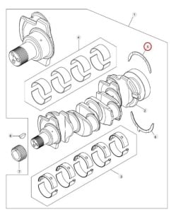 Inel axial arbore cotit Manitou 960506