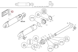 Kit reparatie cilindru hidraulic Manitou 705901 - Img 3