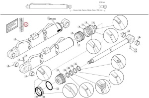 Kit reparatie cilindru ridicare Manitou 601657