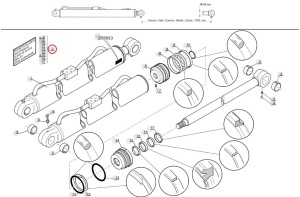 Kit reparatie cilindru ridicare Manitou 601657 - Img 2