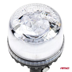 Lampa stroboscop 12-24V cu sticla transparenta 24LED IP66 cu prindere pe suport - Img 5