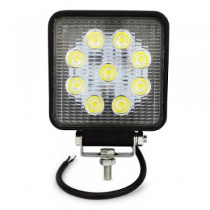 Lumina de lucru - 27W x 1890LM carcasa din aluminiu 110x135x62 pentru buldoexcavatoare JCB 3CX 4CX