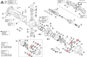 Pinion satelit reductor Manitou 703525 - Img 2