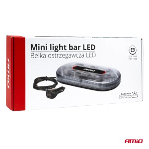 Rampa girofar magnetica 12 24V cu 48 leduri 293x171mm R65 R10 - Img 5