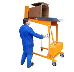 Statie varsare pubele 120-240 litri Bauer MKS-230V electrohidraulica - Img 5