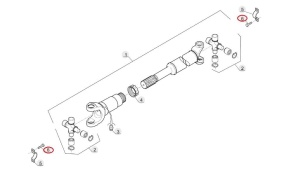 Surub brida cardan Manitou 109752, 109751, 749824, 79000, 177510 - Img 2