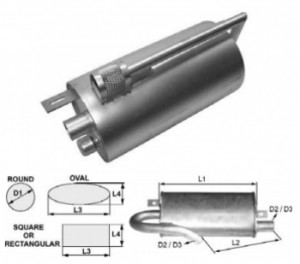 Toba de esapament 300 mm pentru stivuitoare Jungheinrich
