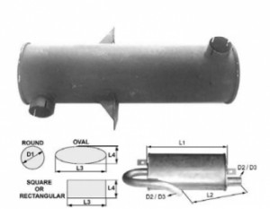 Toba de esapament 530 mm pentru stivuitor Clark