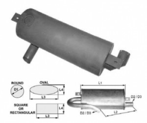 Toba de esapament 600 mm pentru stivuitor Clark