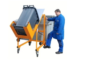 Unitate de basculare pubele gunoi 120-240litri cu pompa de picior Bauer MKS-F - Img 5