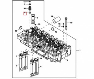 Valva garnitura motor pentru tractor John Deere
