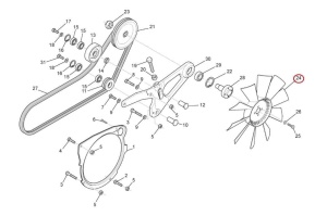 Ventilator radiator Manitou 238796