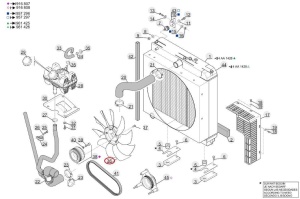 Ventilator radiator Manitou 290765