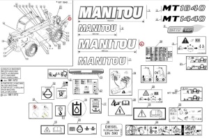 Autocolant identificare Manitou 271507 - Img 1