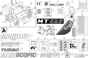 Autocolant identificare Manitou 286090 - Img 1